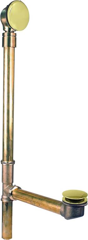 D326hbj-03 Westbrass 25 Inch Bath Waste Ball Joint Tip-toe Drain Polished Brass