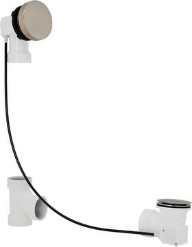D50p45sre-07 Westbrass D50p27sre 45 Inch Cable Drive Bathtub Drain Trim Rotary Overflow