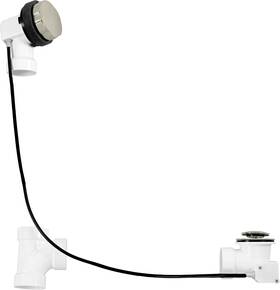 D50p45-07 Westbrass 45 Inch Cable Drive Standard Bath Drain Trim Kit Rotary Sil