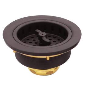 Hx4.375 Westbrass R213-12 Sink Strainer 2.56 Inch W Heavy Duty Stopper Oil Rubbed Bronze 1pc