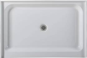 Sp4836wp-07 Westbrass 48 Inch X 36 3-wall Shower Pan Plastic Center 4-1/4