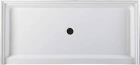 Sp7236wb-12 Westbrass 72 Inch X 36 3-wall Shower Pan Solid Brass Center Drain Orb