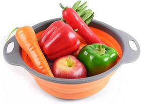 Lj-zlk-1127a1 Wetest Collapsible Colanders With Handles Food-grade Silicone Kitchen Strainer Space-s Lj-zlk-1127a1 Wetest Collapsible Colanders With Handles Food-grade Silicone Kitchen Strainer Space-s