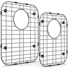 Wexbi 765453592877 Kitchen Sink Protectors For Double Stainless Steel Grid Set