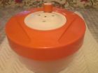 White Plastic Spinner Triumph Orange Drainer Vegetable Herb Fruit Salad