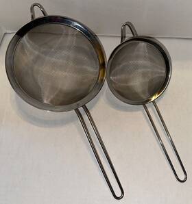 2655930 Williams-sonoma Open Kitchen Strainer Set Stainless Steel With Long Handles