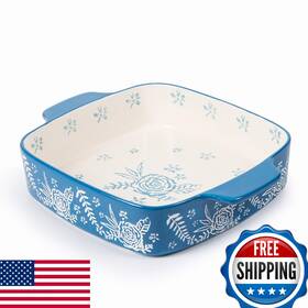 B091bx2dxw Wisenvoy Baking Dish Ceramic Brownie Pan 9x9 Casserole Lasagna P