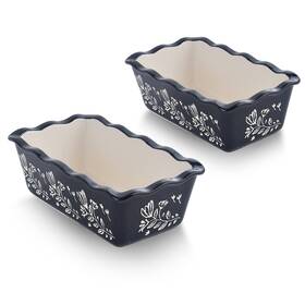 B09xgtnnsq Wisenvoy Porcelain Loaf Pan For Baking Bread Meatloaf - Nonstick 9.8 Inch X5.5 X3.2