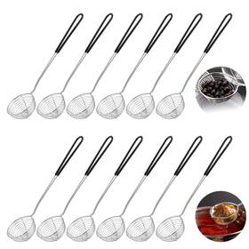 Ss-003 Worldity 12 Pieces Hot Pot Strainer Scoops 2.5 Inch Stainless Steel Spider S