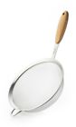 Wp33 Bamboo Stainless Steel Strainer Draining Rinsing Straining Veggies 0711473400579
