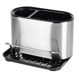 Wskc 746555815507 Sink Sponge Holder Stainless Steel Caddy Dish Brush Drains Water