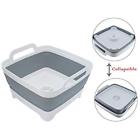 Wt01 Foyo Foldable Strainer Wash Drain Dish Tub Silicone 762988837084