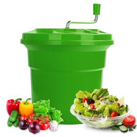 Wutfly 714367057828 5 Gallon Commercial Salad Spinner And Dryer Large Manual Vegetable Wa