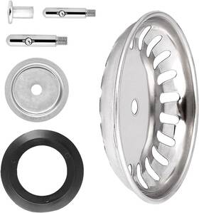 Xanhoy 690002264939 Set Of 2 Kitchen Sink Strainer Stainless Steel Drain Basket Replacement