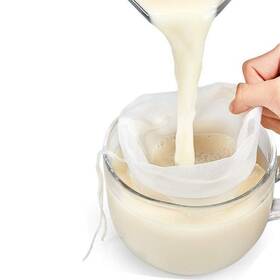 Xiaobee 738633456771 1pc Nylon 12 Inch X 8 Food Strainer Bags For Straining Almond Milk Soy Yogu