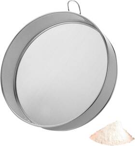 16901888405161 Xiaokeis Flour Sifter Fine Mesh Strainer With 80 Round Sieve Baking Tools Handheld S