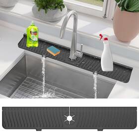 Xz-wl5023-02-0 Xingruyu 30 Inch Kitchen Sink Splash Guard Silicone Faucet Black