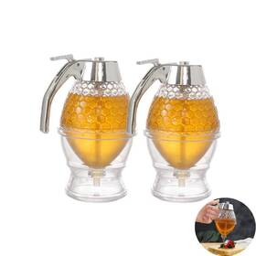 Xizhi 745245523418 Honey Dispenser Syrup Acrylic Beautiful Honeycomb