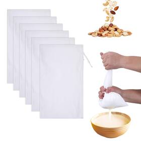 631670 Xthrotsenk Nut Milk Bag 6 Pack Nylon Filter Bags Reusable For Straining Almond 631670 Xthrotsenk Nut Milk Bag 6 Pack Nylon Filter Bags Reusable For Straining Almond