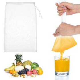 631673 Xthrotsenk 6pcs Nut Milk Bag 12 X 8 Inch Nylon Strainer Fine Mesh Cheese Cloth R