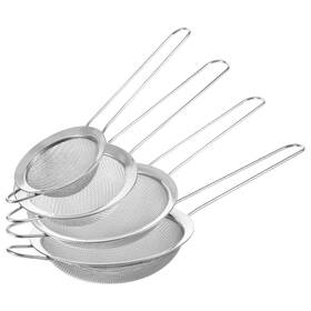 Brflu45x Xthrotsenk 675227 1 4 Pcs Stainless Steel Fine Mesh Strainer Small Metal Sizes Silver Brflu45x Xthrotsenk 675227 1 4 Pcs Stainless Steel Fine Mesh Strainer Small Metal Sizes Silver