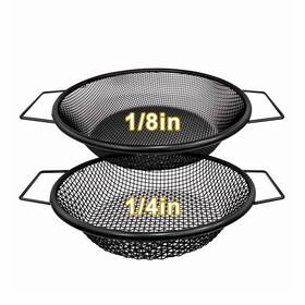 Xulifu 715968895284 2pcs Soil Sifter For Gardening Rock Black Handle