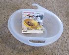 Yaffa Clear Colander Collander Wrap Around Strainer Hooks On Faucet Shaft A 045872200264