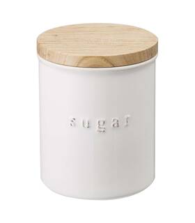 3426 Yamazaki Home Tosca Ceramic Canister - Dry Food Kitchen Storage Container Org 3426 Yamazaki Home Tosca Ceramic Canister - Dry Food Kitchen Storage Container Org
