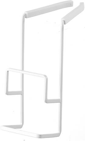 4390-p Yamazaki Home Tower Faucet-hanging Sponge Holder Double White Twin