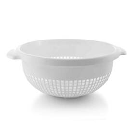 Ybm Home Inc. 813644027285 14 Inch Round Deep Plastic Colander For Pasta White