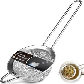 Ydeapi 711181608274 Fine Mesh Small Strainer 3 Inch Metal Mini Sieve With Sturdy Handle Stainless