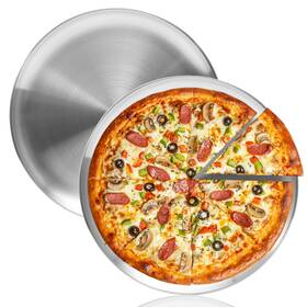 Yekuking B0frxpxkyc 16 Inch Pizza Pan For Oven 2 Pack Stainless Steel Baking Sheet Round Pl