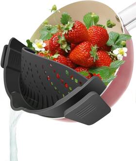 Yevior 313044759736 Clip On Strainer For Pots Pan Pasta Silicone Food Hand