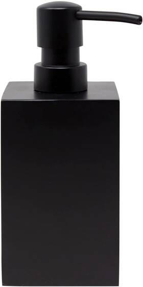 Yew Design 195893273355 Matte Black Soap Dispenser For Bathroom 15oz Square Rustproof
