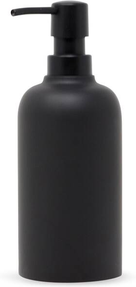 Yew Design 712198130581 Matte Black Soap Dispenser For Bathroom 15oz Round Rustproof Liquid