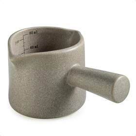 Sy377-r Yhojoy Measuring Cups Ceramic Double Spouts Espresso Cup With 90 Ml Gray
