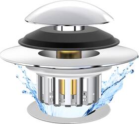 Ykwl 445047541520 Kitchen Sink Drain Strainer 3 In 1 304 Stainless Steel Pop Up Stopper Ant