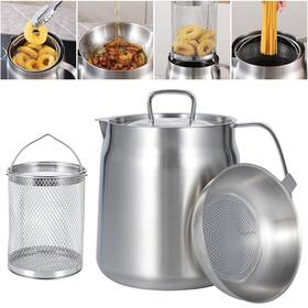 Ylarmy-oilstainer001 Ylarmy 68oz 18/8 Stainless Steel Oil Filter Pot Bacon Grease Container With