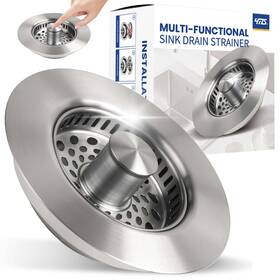 Ymsdrain 721527629849 5-in-1 Stainless Steel Sink Aid Kitchen Drain Strainer Food Catcher Po