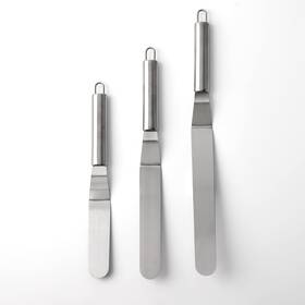 S01a Ynitsed Cake Spatula Set 6 Inch 8 10 Stainless Steel Offset And Straight Icing Spa