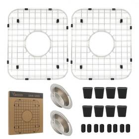 Yorzsdi Yzg1311md-03 2 Pack 11-3/4 Inch X13-7/8 Sink Grid - 304 Stainless Steel Heavy Duty Kitchen Sink