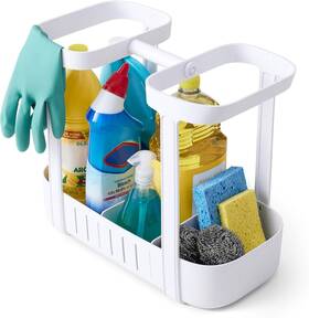 50827 Youcopia Sinksuite Under Sink Cleaning Caddy 2-tier White