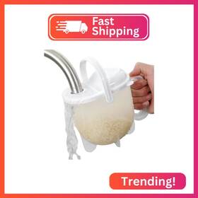 Jy18255 Yulatik Rice Washer Strainer Bowl With Top Drainer Microporous Small Colander Washing B