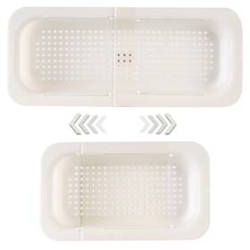Ykw2024-wh-004 Yunkwong Extendable Sink Colander Strainer Basket - Wash Vegetables And Fruits Drain