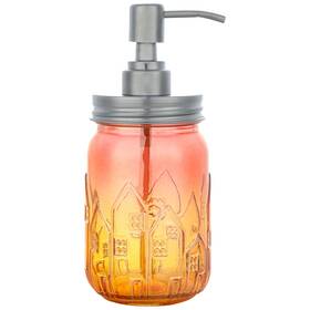 81000169h-9tt Yunnasi Soap Dispenser With Stainless Steel Pump Refillable Liquid Redorange 81000169h-9tt Yunnasi Soap Dispenser With Stainless Steel Pump Refillable Liquid Redorange