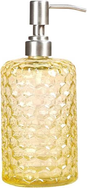 Ttjp-01 Yunnasi Soap Dispenser With Stainless Steel Pump Refillable Liquid Hand Yellow