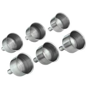 Ywq 714497288383 6 Pcs Stainless Steel Flask Funnels Set Of Easy To Use Funnel For Flasks Big
