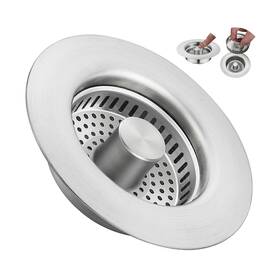 Yykbz 762849103785 3 In 1 Kitchen Sink Drain Strainer Stainless Steel Pop Up Stopper Plug Yykbz 762849103785 3 In 1 Kitchen Sink Drain Strainer Stainless Steel Pop Up Stopper Plug