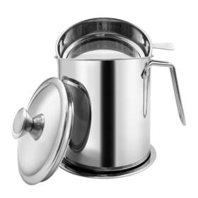 Zalaxt 774196926368 Bacon Grease Container With Strainer 1.7l And Conta Inch