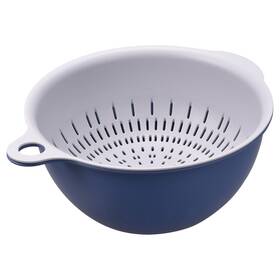 Zaplyte 724708450034 Strainer Colander Bowl Set Small Double Layer Drain Basin And Basket Blue Zaplyte 724708450034 Strainer Colander Bowl Set Small Double Layer Drain Basin And Basket Blue